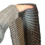 Modcloth Navy Blue Plaid Opened Front Knit Shawl Cardigan Poncho Women Sz OS Photo 3