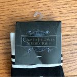 Game of Thrones Studio Tour RARE House Sigils Black Socks Women’s Size O/S NWT Photo 1