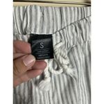 Aloha Women's White and Blue Striped Cotton Flowy Quick Dry Beach Pants Sz Small Photo 4