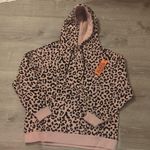 Von Dutch  oversized dirty pink cheetah hoodie size medium Photo 1