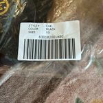 Kathy Ireland  BLACK solid Print Chiffon Tie Front Swim Topper S Photo 2