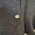 ZARA  Black Tweed Rhinestone Button Mini Dress Size Small Photo 4