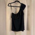Mossimo Supply Co Mossimo Black One-Shoulder Top Photo 1