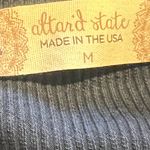 Altar'd State Altar’d State Navy Women’s Medium Collared Cropped Short Sleeve Polo Shirt Photo 8