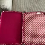 Vera Bradley Floral Red and Cream Laptop Sleeve Photo 2