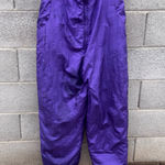 Vintage Purple Ski Bib SnowSuit Overalls Large Photo 1