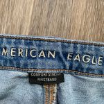 American Eagle  Outfitters Comfort Stretch Distressed Blue High Rise Mom Jeans 10 Photo 1
