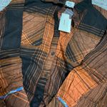 BDG Karl Slouchy Flannel Button-Down Shirt NWT Size M - Red Multi Photo 5