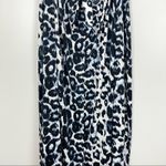 ASOS NWT Bohemian Leopard Print Blue Halter Maxi SunDress Vaca Beach Size 14 Photo 8
