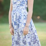 Abercrombie & Fitch Emerson Midi Wide Abercrombie Strap Floral Dress Photo 2