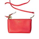 Calvin Klein  Pink Red Mini Crossbody Bag Faux Leather Gold Chain Accent 5"x8" Photo 1