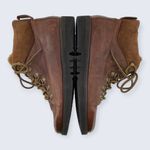 Johnston & Murphy  Brown Leather Suede Lace Up Fur Tongue Ankle Boot 78-51776 9.5 Photo 5