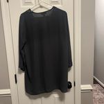 Loft Black  Long Sleeve Laced V Neck 100% Polyester L. Causal or Dress it up. Photo 3