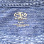 Athletic Works  Blue Stripe Sleeveless Muscle Tshirt Activewear Top Shirt Medium Photo 4