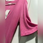 ZARA  Pink V-Neck Women's T-Shirt‎ Size L Photo 2