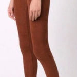7 For All Mankind  brown suede feel skinny crop pant 27 Photo 0