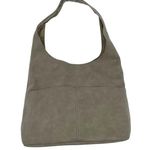 Joy Susan  Jenny Faux Suede Hobo Shoulder Bag in Stone Green Slouchy Boho Vegan Photo 0