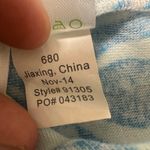 Lilly Pulitzer  Strapless Smocked Fish Print Blue Dress Photo 6