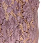 Free People Womens Dangerous Love Deep V Lace Mini Dress Purple Size 12 NEW Boho Photo 8