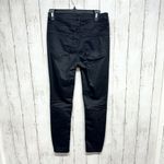 Free People  Women's Sz 28 Black Jeans Distressed Ripped Skinny Mid-Rise Ripped Photo 2