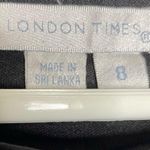 London Times Black & Whites Layered Ruffle Mini Dress Size 8 Medium Photo 4