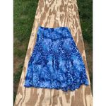 Ruby Rd  Swirl Blue‎ Cottage Summer Spring Boho Peasant Maxi Skirt Size 14 Photo 6