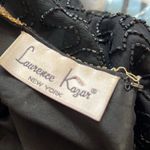 Laurence Kazar Vintage Laurence Kazan Sequin Beaded Blouse Black Gold Embellished XL Photo 4