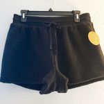 Splendid Sundown by Shorts Playa Sherpa Shorts in Black Sz XL NWT Cozy Photo 0