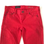 J.Crew Classic French Red Matchstick Straight Leg Jean Sz 24 Photo 2