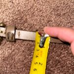 Vintage Etienne Aigner Belt Latte Light Brown Leather Brass Gold Buckle‎ 32” Photo 3