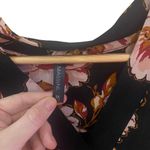 Massini  plus size 2X sleeveless black red floral print pleated shoulder womens b Photo 3