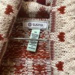 Susina Aztec Geometric Knit Cardigan Sweater Women’s Medium Red Photo 8