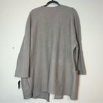 Alfani  Light Gray Grey Merino Wool Sweater Open Front Cardigan Size Large NWT Photo 5
