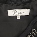 Parker Zane Fully Beaded Black Sequin Silk Halter Tank Top XS Photo 12