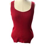 White House | Black Market cashmere blend Crimson ribbed Knit tank NEW Size SMALL Photo 1