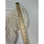 ZARA Crop Top Womens Medium Textured Puff Sleeve Peasant Boho Smocked Shirt Photo 5