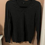 Quince  Women's Charcoal Grey V-Neck Sweater Photo 0