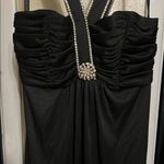 Black Sequin Sheath Cocktail Dress Size 8 Photo 1