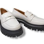 Maje  White penny Loafers Black lug Soles 40 Photo 0