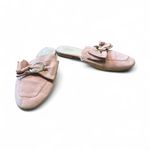 Cole Haan  Leela Bow Pink Suede Mules 10B Photo 3