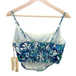 Midnight sky  Blue Floral Bustier Photo 2