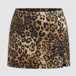 Cider Leopard Mini Skirt Photo 0