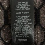 EXPRESS  Black Gold Sparkle Snakeskin Print Long Sleeve Knit Mini Dress Womens S Photo 10