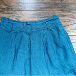vintage • 90s high waisted shorts pleated teal rayon cuffed mom Size 26 Photo 5