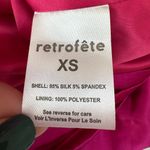 RETROFETE Silk Barbara Mini Dress in Orchid Pink size XS NEW $695 Photo 13