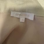 Olivaceous  100% Linen Lined Tan Maxi Skirt Button Front Size Small Photo 9