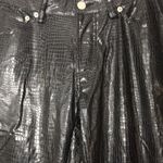 Tommy Hilfiger Vtg Tommy Jeans Y2K Faux Leather Snake Print Black Bootcut Pants Photo 4