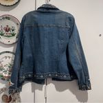 Just B Beaded Jean Jacket Blue Size XL Photo 8