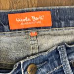 Nicola Berti Boot Cut Logo Embroidered Back Pockets Jeans Blue Size 28 Photo 1