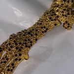 Vintage Articulated Leopard Pin Gold with Green Glass Eyes Photo 6